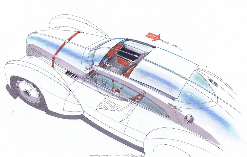 Illustration for article titled Icon Wants To Use A Tesla To Create This Gorgeous, One-Off Streamliner
